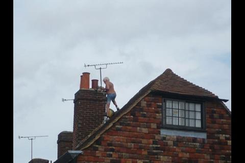 Man on the roof 3